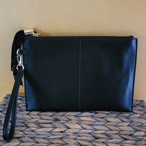 INC International Concepts Black & Gold Wristlet 9.5Wx6.5Hx0.75D